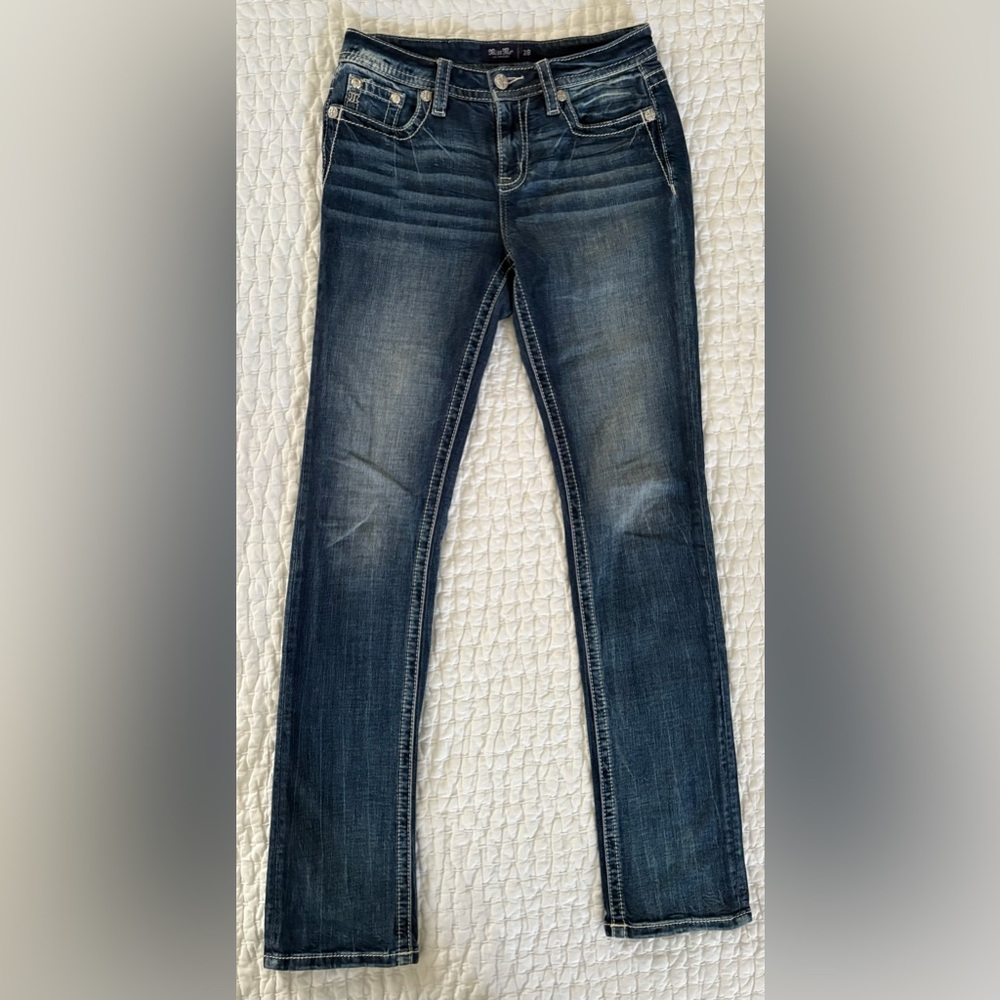 Miss Me Dark Blue Skinny Jeans